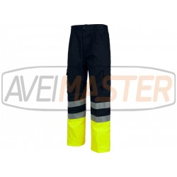 Nohavice reflektor modrá / žltá C4014 - Tam 50-171502