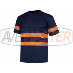 T-Shirt reflektor Blue Orange Polyester C3936-G - 171584