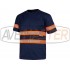 T-Shirt reflektor Blue Orange Polyester C3936-G - 171584
