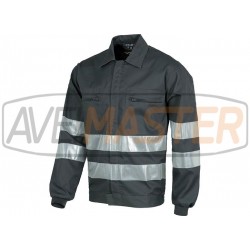 Bunda w / sivé typu golier galantérnym tovarom B1107 - veľkosť XL (šesťdesiat dva šesťdesiat čtyřiin)