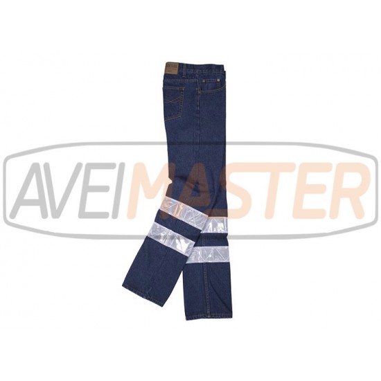 Jeans nohavice w / reflektor multibolsos B4007 - 38 Tam