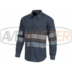 Tričko m.comprida c / zatváranie tlačidlá a Grey B8007 - M Tam