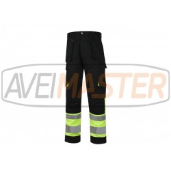 Nohavice pravý hrebeň c / dohľadnosť Vysoká je Black / Yellow C2918 48