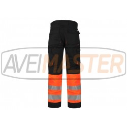 Nohavice pravý hrebeň c / Vysoká je viditeľnosť Black / Orange C2918 - 46