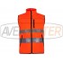 Vetrovka vesta s vysokou viditeľnosťou Orange C2920 - Veľkosť L