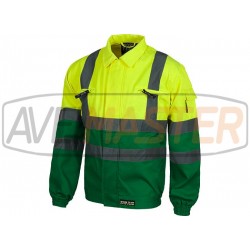 S vysokou viditeľnosťou bundy Green / Yellow C3311 - Tam M S vysokou viditeľnosťou bundy Green / Yellow C3311 - Tam M