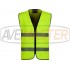 S vysokou viditeľnosťou vesta w / zatvorenie Yellow C3610 - vel.XL