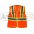 S vysokou viditeľnosťou vesta Orange / Yellow C3620 - veľkosť XL