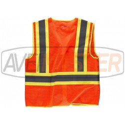 S vysokou viditeľnosťou vesta Orange / Yellow C3623 - veľkosť XXL S vysokou viditeľnosťou vesta Orange / Yellow C3623 - veľkosť XXL