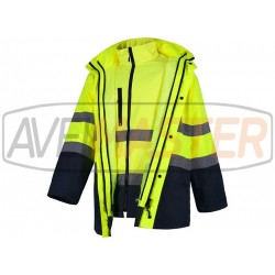 Vyberateľná nepremokavá bunda Yellow C3745 - veľkosť XXL