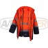 Vyberateľná nepremokavá bunda C3745 Orange - veľkosť M