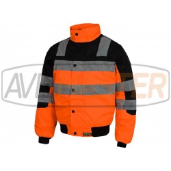 Oranžový kabát pilot / C3750 Black - veľkosť XXL