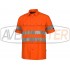 s krátkym rukávom s vysokou viditeľnosťou oranžová C3810 - veľkosť 46