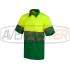 S krátkym rukávom Yellow / Green C3812 - veľkosť 38