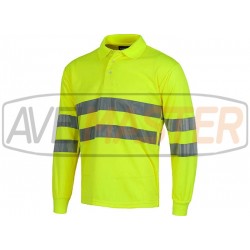 Polo m.comprida Yellow w / reflexné pásky C3833 - veľkosť XXL Polo m.comprida Yellow w / reflexné pásky C3833 - veľkosť XXL