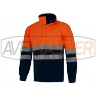 Mikina rolák c / 2 Reflet pásky Orange / Red M-C3839