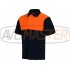 Polo s krátkym rukávom modrá / Orange C3840 - veľkosť S