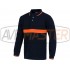 Polo m.comprida w / stopy kombinácia modrej / Orange C3852 Tam XXL