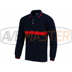 Polo m.comprida c / kombinovaný band modrá / Red C3852 Tam L Polo m.comprida c / kombinovaný band modrá / Red C3852 Tam L