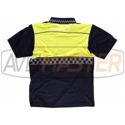 Polo s krátkym rukávom modrá / žltá w / reflexnou páskou C3855 - XS Polo s krátkym rukávom modrá / žltá w / reflexnou páskou C3855 - XS