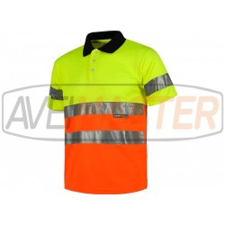 Polo m.curta vysokou viditeľnosťou hrebeň žltá / čierna C3866 -3XL Polo m.curta vysokou viditeľnosťou hrebeň žltá / čierna C3866 -3XL
