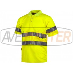 Polo krátky rukáv žltá w / reflexné pásky C3880 - veľkosť L Polo krátky rukáv žltá w / reflexné pásky C3880 - veľkosť L
