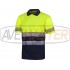 Polo krátky rukáv w / reflexné pásky 2 modrá / žltá C3890-XL