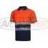 Polo krátky rukáv w / reflexné pásky 2 modrá / oranžová C3890 - L