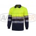 Polo m.comprida c / 2 reflexné pásky modrá / žltá C3891 -XL