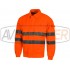 Orange viditeľná bunda s vysokým C / C3910 typ golier galantérnym tovarom - M