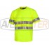 krátkym rukávom tričko žltá w / reflexné pásky C3945 - 3XL