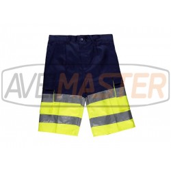 Bermuda w / reflektora modrá / žltá C4005 - Veľkosť 42