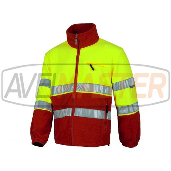 Coat Polar reflektor Red / Yellow C4025 - veľkosť XXL