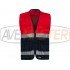 S vysokou viditeľnosťou vesta Red / Navy Blue C4047 veľkosť XXL