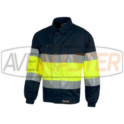 S vysokou viditeľnosťou bundy modrá / Yellow C4119 - veľkosť M S vysokou viditeľnosťou bundy modrá / Yellow C4119 - veľkosť M