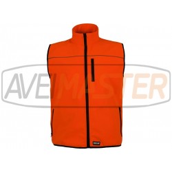Vetrovka vesta s vysokou viditeľnosťou oranžová S9320 - Veľkosť L