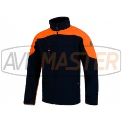 Vetrovku kabát rolák modrá / Orange S9510 - Veľkosť L