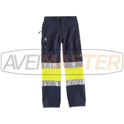 Nohavice vetrovku multib vysokou viditeľnosťou hrebeň S9820 - M