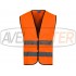 S vysokou viditeľnosťou vesta HVTT01 Orange - Jedna veľkosť