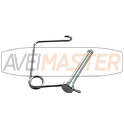 Golpilha Square w / Spring 12,7 mm x 108 mm pozinkované