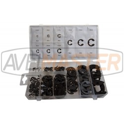 KIT plastovom púzdre 300ks Brzdy E-Clip Sady zahraničnej