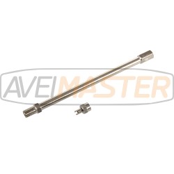 Predĺženie ventilu vzduchu poniklovanej mosadze 170 mm - 418 652 Predĺženie ventilu vzduchu poniklovanej mosadze 170 mm - 418 652