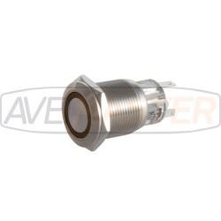 Oneskorenie Inox Emb Led Orange F19 ON-OFF 1NO1NC w / Socket