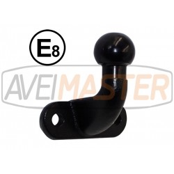 zakrivený ťažné zariadenie 50 mm Farba čierna E-Mark - 690 102