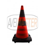 Kužeľ signalizácia 70 cm zaťahovací základne 380x380