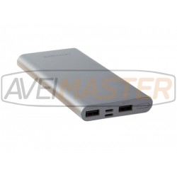 Power banka Strieborný hliník Telo 10,000 Mah PB-5710 Power banka Strieborný hliník Telo 10,000 Mah PB-5710