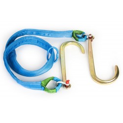 902T10KIT Tažný popruh 2t dlžka 1000mm s hákmi KIT 902T10KIT Tažný popruh 2t dlžka 1000mm s hákmi KIT