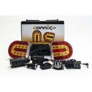 130977 CONNIX  Bezdrôtové koncové prenosné magnetické svetidlá  12V